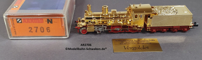Arnold 2706 N Dampf Tenderlok BR 36, ohne Antrieb/Elektrik, rollfähig, vergoldet, OVP