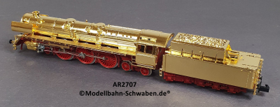 Arnold 2707 N Schlepptender Dampflok BR 05, ohne Antrieb/Elektrik, rollfähig, vergoldet, OVP
