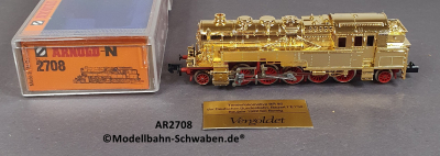 Arnold 2708 N Dampf Tenderlok BR 95.0, ohne Antrieb/Elektrik, rollfähig, vergoldet, OVP