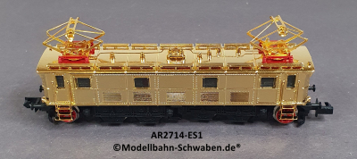 Arnold 2714 N Elektrolok ES1, ohne Antrieb/Elektrik, rollfähig, vergoldet, OVP