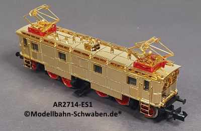 Arnold 2714 N Elektrolok ES1, ohne Antrieb/Elektrik, rollfähig, vergoldet, OVP