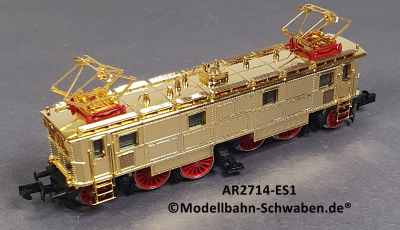 Arnold 2714 N Elektrolok ES1, ohne Antrieb/Elektrik, rollfähig, vergoldet, OVP