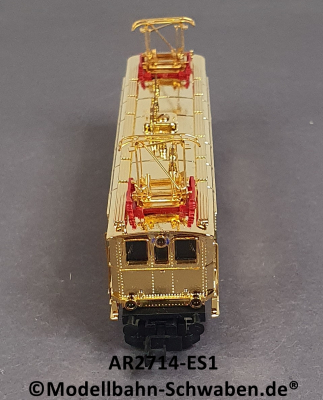 Arnold 2714 N Elektrolok ES1, ohne Antrieb/Elektrik, rollfähig, vergoldet, OVP