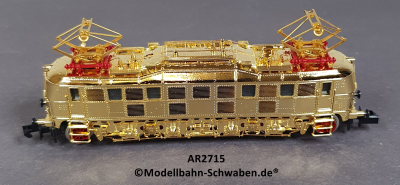 Arnold 2715 N Elektrolok E18, ohne Antrieb/Elektrik, rollfähig, vergoldet, OVP