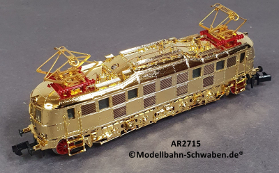 Arnold 2715 N Elektrolok E18, ohne Antrieb/Elektrik, rollfähig, vergoldet, OVP
