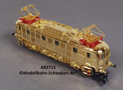 Arnold 2715 N Elektrolok E18, ohne Antrieb/Elektrik, rollfähig, vergoldet, OVP