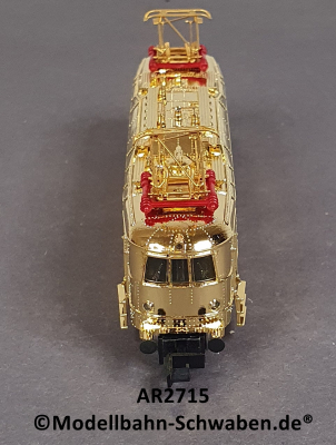 Arnold 2715 N Elektrolok E18, ohne Antrieb/Elektrik, rollfähig, vergoldet, OVP