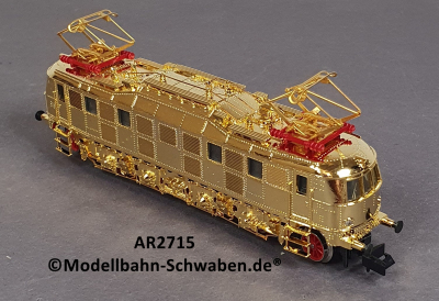 Arnold 2715 N Elektrolok E18, ohne Antrieb/Elektrik, rollfähig, vergoldet, OVP