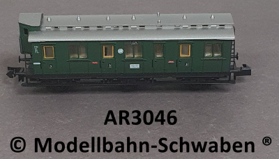 Arnold 3046 N Abteilwagen mit Brhs. 3.Kl., DRG