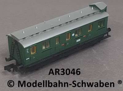 Arnold 3046 N Abteilwagen mit Brhs. 3.Kl., DRG