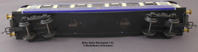 Biller-Bahn Spur 0, Blech/TinPlate Personenwagen Rheingold 1.Kl., DR Mitropa, Länge 375