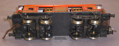 Bing Spur 0, Blech Gepäckwagen, braun, Lüp 220