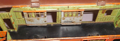 Bing Spur 0, Blech Gepäckwagen, braun, Lüp 220
