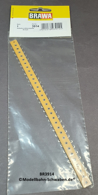 Brawa 3914 Lötleiste, 30 Anschlüsse, 190 mm lang, OVP