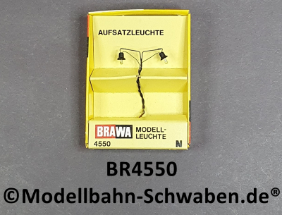 Brawa 4550 N Aufsatzleuchte für Oberleitungsmast, OVP