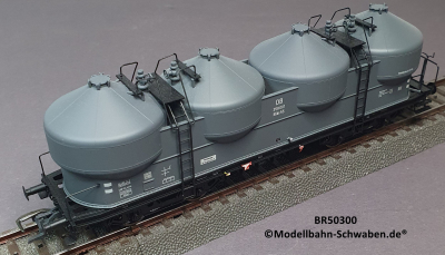 Brawa 50300 H0 Staubbehälterwagen Kkds 55, BN 358 001, DB, OVP Brawa 50300 H0 Staubbehälterwagen Kkds 55, BN 358 001, DB, OVP