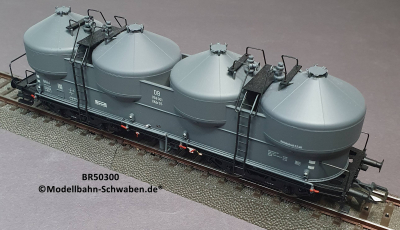 Brawa 50300 H0 Staubbehälterwagen Kkds 55, BN 358 001, DB, OVP Brawa 50300 H0 Staubbehälterwagen Kkds 55, BN 358 001, DB, OVP