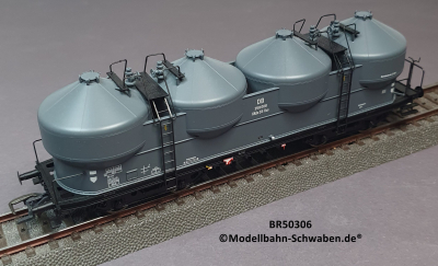 Brawa 50306 H0 Staubbehälterwagen Kkds 55, BN 358 008, DB, OVP Brawa 50306 H0 Staubbehälterwagen Kkds 55, BN 358 008, DB, OVP