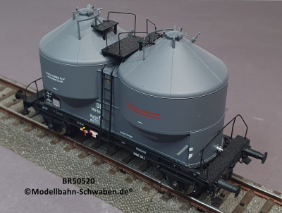 Brawa 50520 H0 Staubbehälterwagen Ucs 56, BN 359 598, DB, OVP