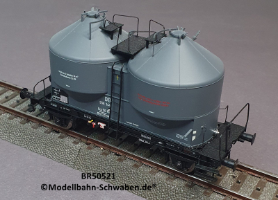 Brawa 50521 H0 Staubbehälterwagen Ucs 56, BN 356 144, DB, OVP