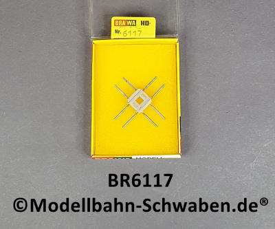 Brawa 6117 H0 Fahrleitung Kreuzung für Trolleybus, OVP