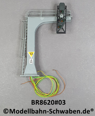 Brawa 8620+8824+8825 H0 Signalausleger m. Selbstblock- + Vorsignal