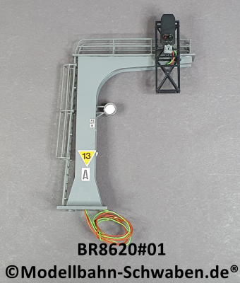 Brawa 8620+8824 H0 Signalausleger m. Selbstblocksignal