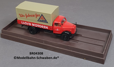 Brekina 4308 M1:87 Borgward Pritsche Wir fahren für Lloyd, OVP