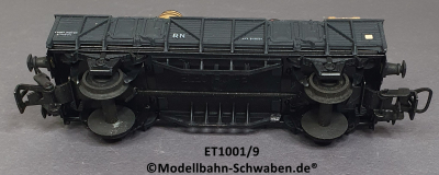 Elektrotren 1001/9 Hochbordwagen grau mit Güterbeladung, R.N.