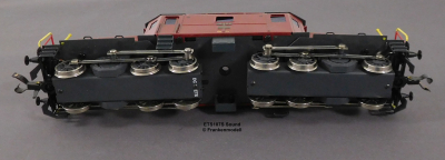 ETS 107S Spur 0, M1:45, Blech/TinPlate DC, De 6/6 Seetal-Krokodil rot-braun Nr. 15302 m.Sound, SBB, OVP