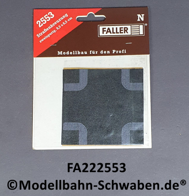 Faller 222553 N Straßenkreuzung, zweispurig, 85 x 85 mm, OVP