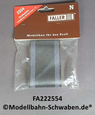 Faller 222554 N Straßenfolie, zweispurig, 58 mm breit, 100 mm lang, OVP