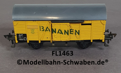 Fleischmann 1463 H0 Tonnendachwagen G10, BANANEN, OVP