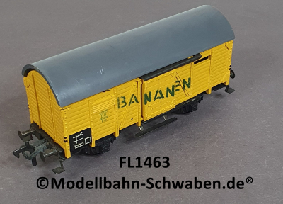 Fleischmann 1463 H0 Tonnendachwagen G10, BANANEN, OVP