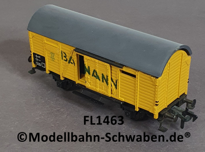 Fleischmann 1463 H0 Tonnendachwagen G10, BANANEN, OVP