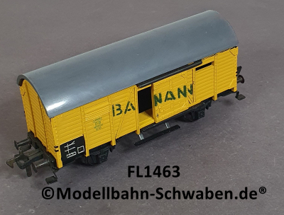 Fleischmann 1463 H0 Tonnendachwagen G10, BANANEN, OVP
