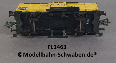 Fleischmann 1463 H0 Tonnendachwagen G10, BANANEN, OVP
