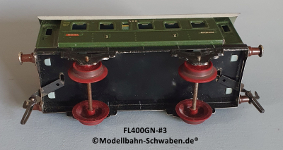 Fleischmann 400GN Spur 0, Personenwagen, grün