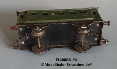 Fleischmann 400GN Spur 0, Personenwagen, grün, Bastler