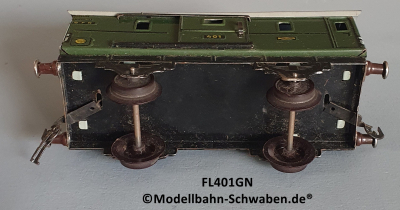 Fleischmann 401GN Spur 0, Packwagen m. Schiebetüren, Grün