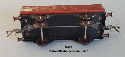 Fleischmann 455 Spur 0, Hochbordwagen, rotbraun, 2-achs, Metall, OVP Fleischmann 455 Spur 0, Hochbordwagen, rotbraun, 2-achs, Metall, OVP