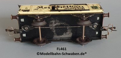 Fleischmann 461 Spur 0, Kühl- / Bierwagen Reichelbräu Kulmbach, Metall, beige Fleischmann 461 Spur 0, Kühl- / Bierwagen Reichelbräu Kulmbach, Metall, beige