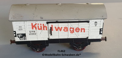Fleischmann 462 Spur 0, Kühlwagen, weiss, Metall