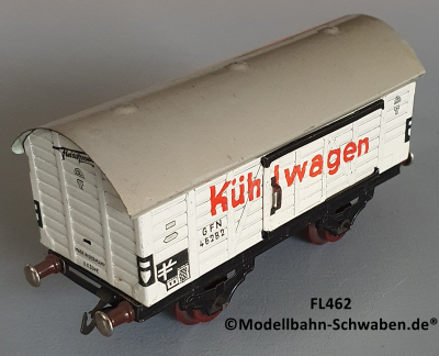 Fleischmann 462 Spur 0, Kühlwagen, weiss, Metall Fleischmann 462 Spur 0, Kühlwagen, weiss, Metall