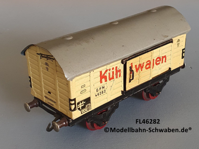Fleischmann 462 Spur 0, Kühlwagen, beige, Metall