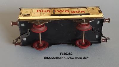 Fleischmann 462 Spur 0, Kühlwagen, beige, Metall