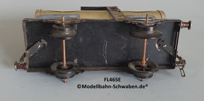 Fleischmann 465 E Spur 0, Kesselwagen ESSO, 2-achs, Metall
