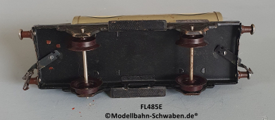Fleischmann 485 E Spur 0, Kesselwagen ESSO, 2-achs, Metall, Bremserhaus