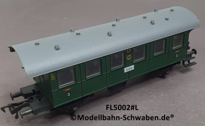 Fleischmann 5002 H0 Lokal-/Nebenbahn Personenwagen, 3.Kl., BN 51190 München, DB