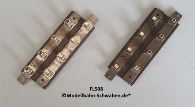Fleischmann 508 Verteilerplatte zum Anschluss von Beleuchtungen Länge 80 mm